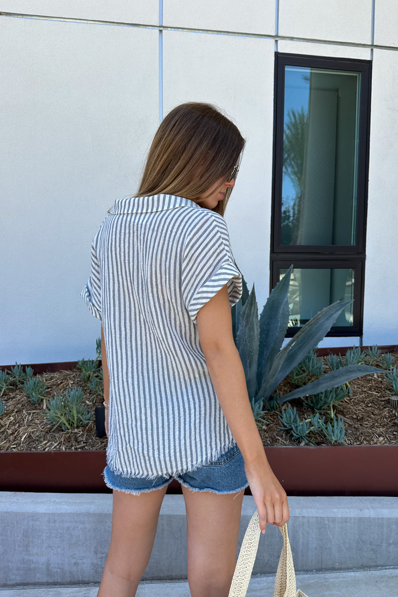 The Ocean Waves Striped Top