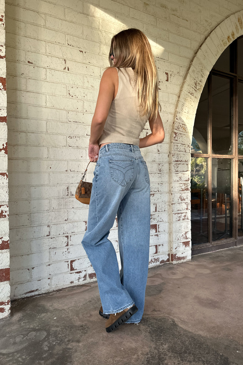 Rolla's Kate Baggie Jean-Vintage Blue