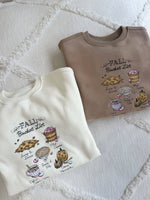 Fall Bucket List Embroidered Sweatshirt: Cappuccino￼
