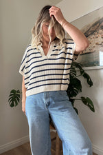 Harley Stripe Short Sleeve Knit