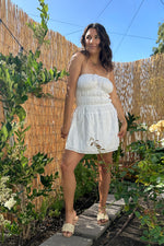 Sweet Summer Eyelet Dress-White