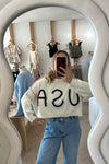 USA Sweater-Off White