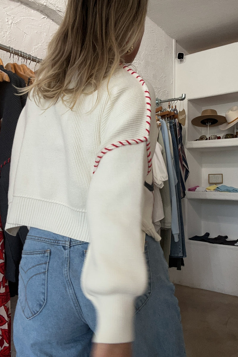 USA Sweater-Off White