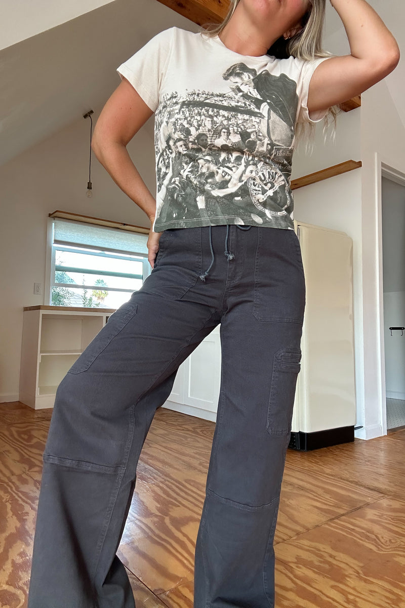 The Chloe Pant-Charcoal
