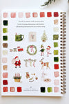 Christmas watercolor workbook