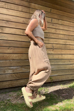 Tahiti Parachute Pants-Camel