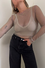 Why Not Sparkle Top-Nude