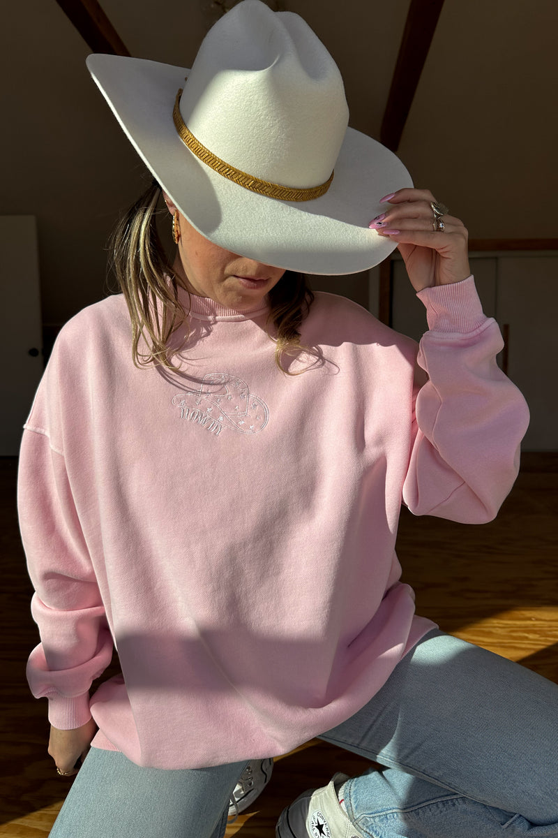 Howdy Pink Sweatshirt