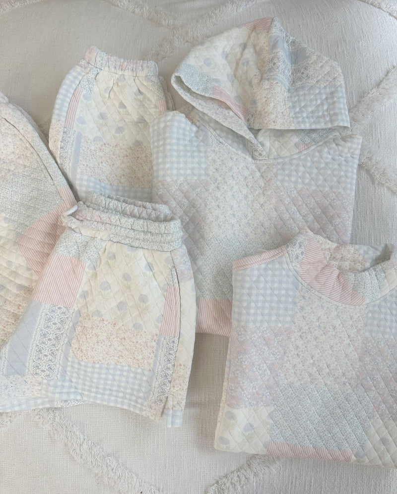 Shades Of Blue Quilted Pastel Set