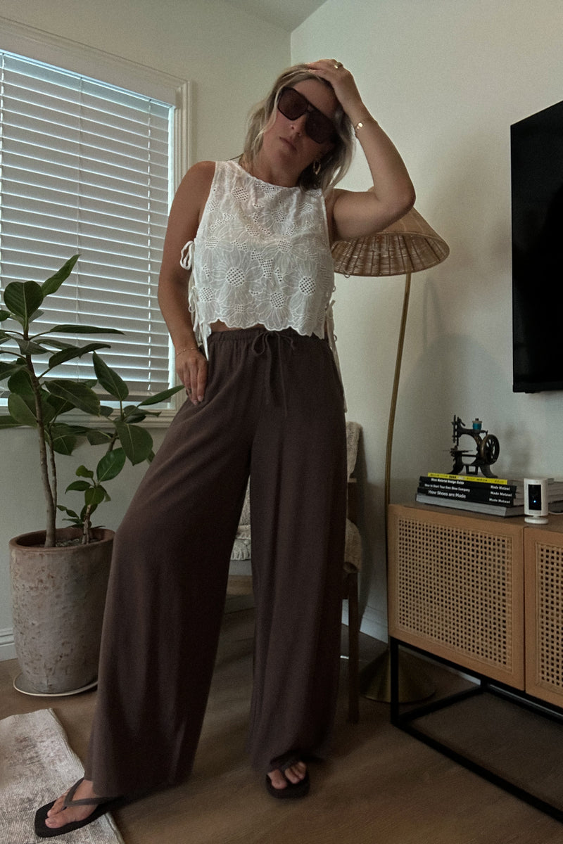 Easy Daze Pant-Brown