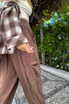 Tahiti Parachute Pants-Chocolate