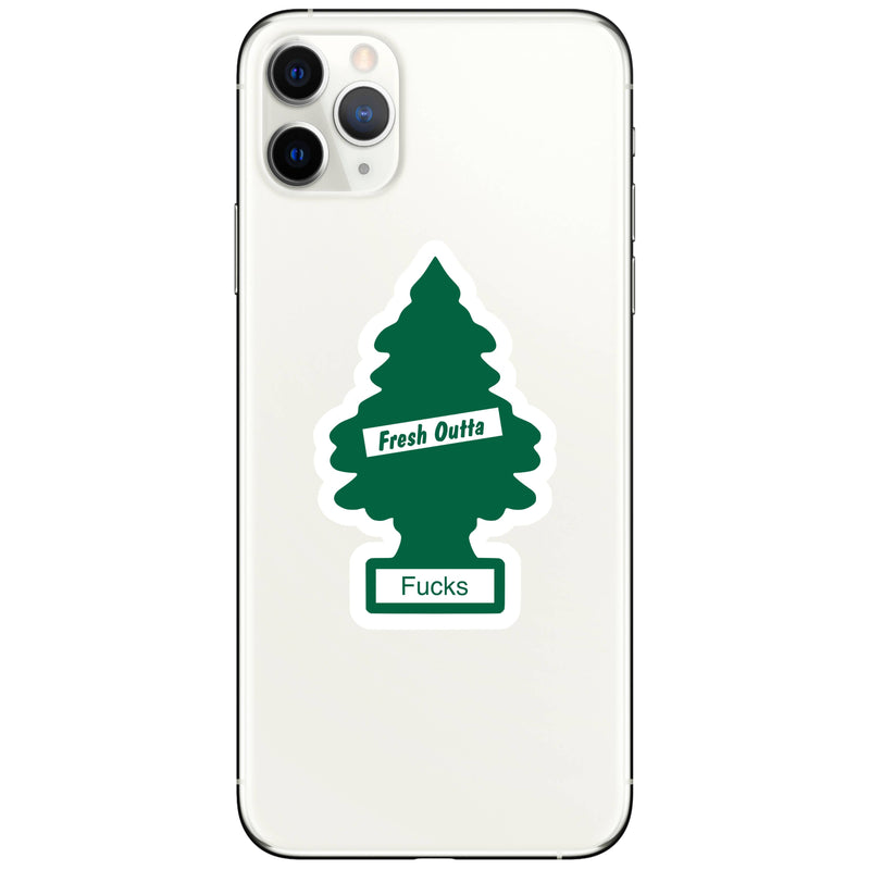 Fresh Outta F’s Tree Vinyl Sticker
