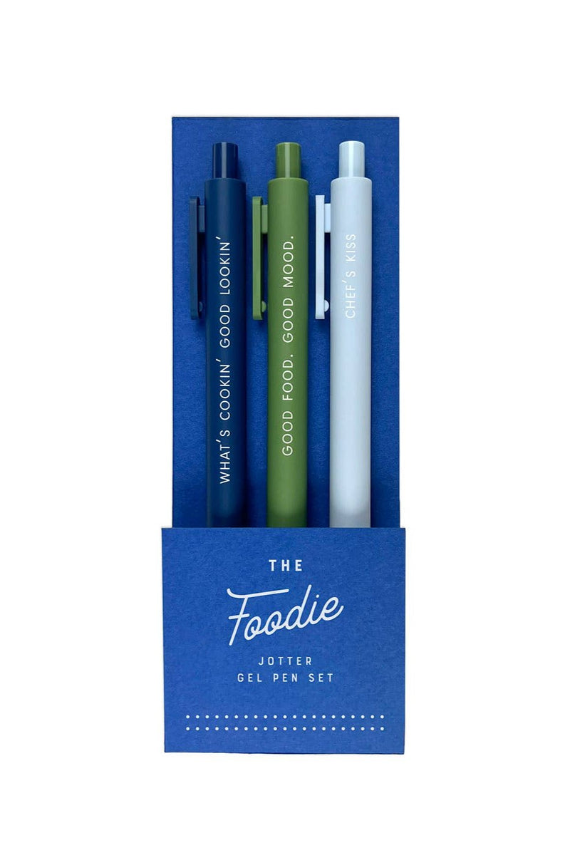 Foodie Jotter Gel Pen: Set of 3