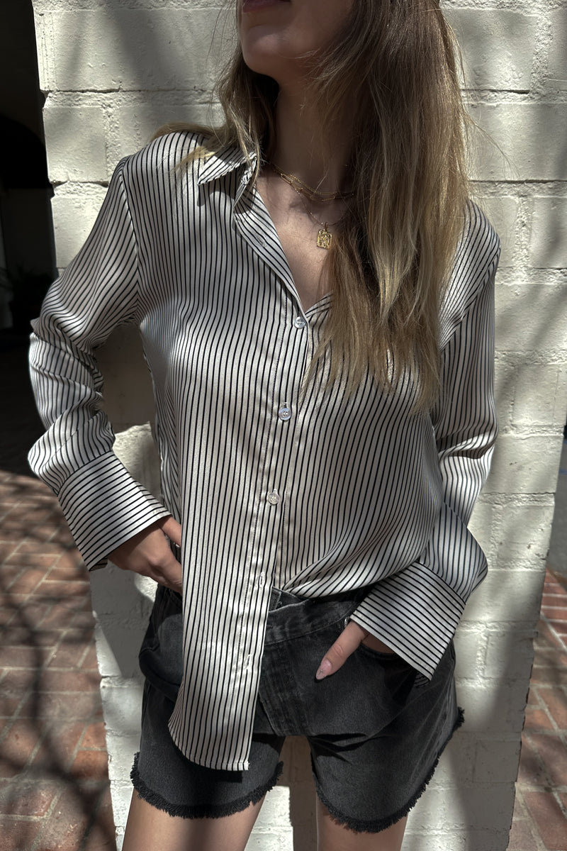 The Essential Striped Button Up