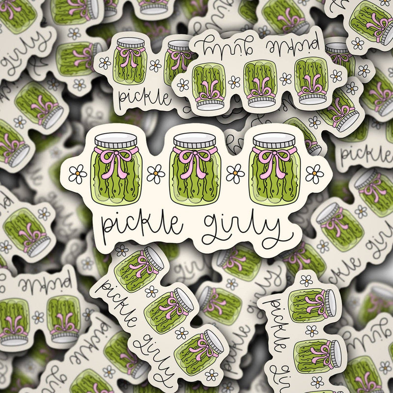 Vinyl Decal Pickle Girly