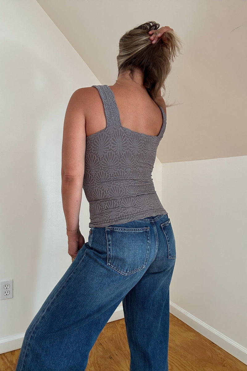 Lace Textured Square Top