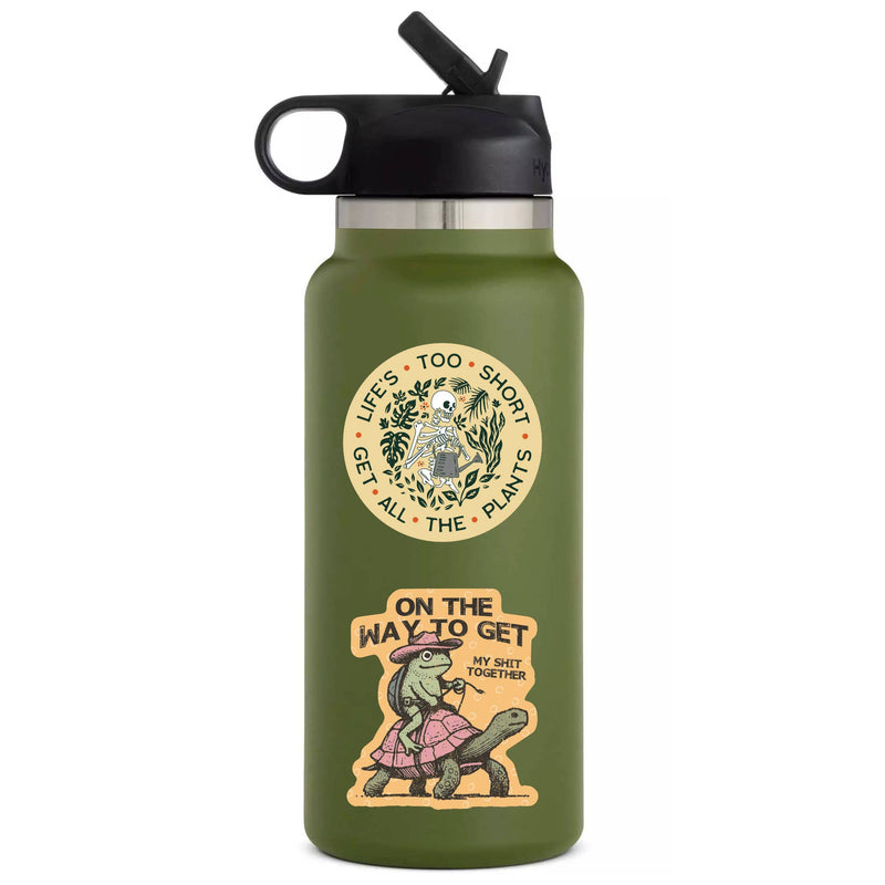 Frog Cowboy Turtle Vinyl Sticker