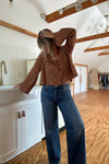 The Claire Top-Brown