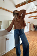 The Claire Top-Brown
