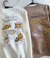 Fall Bucket List Embroidered Sweatshirt: Ivory