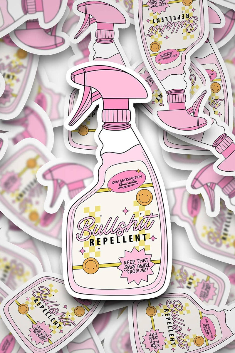 Bull-Shhh Repellent Spray Sticker