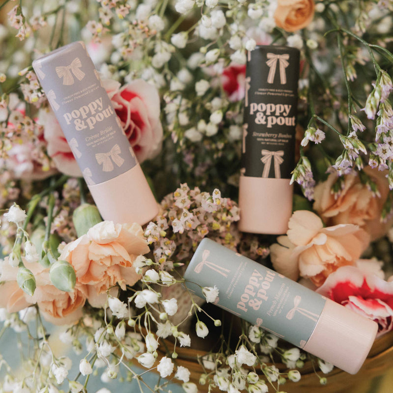 Gift Set Lip Balm Trio Poppy & Pout
