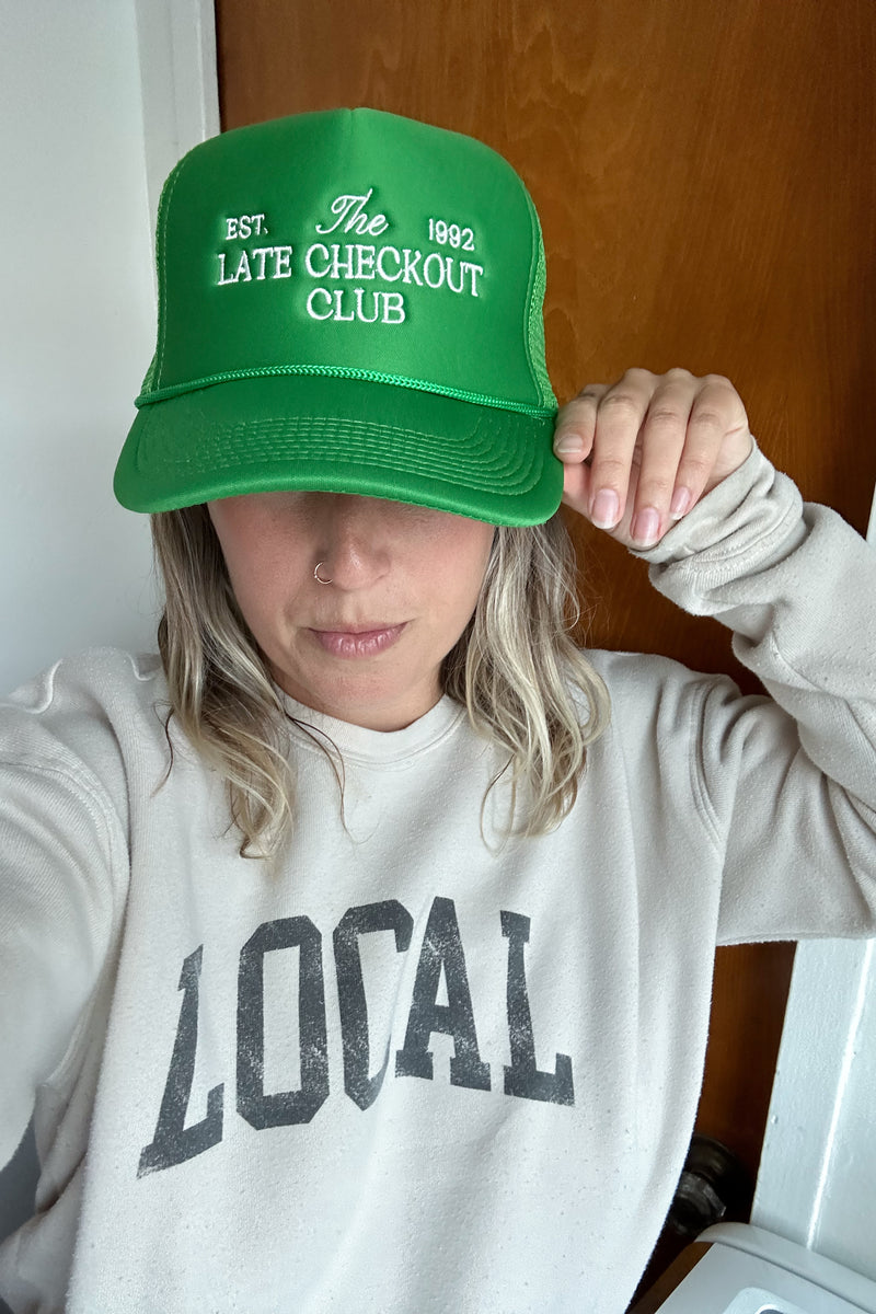 Late Check Out Trucker Hat