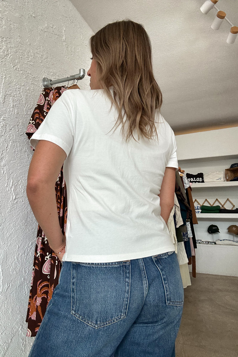 The Perf Tee-White