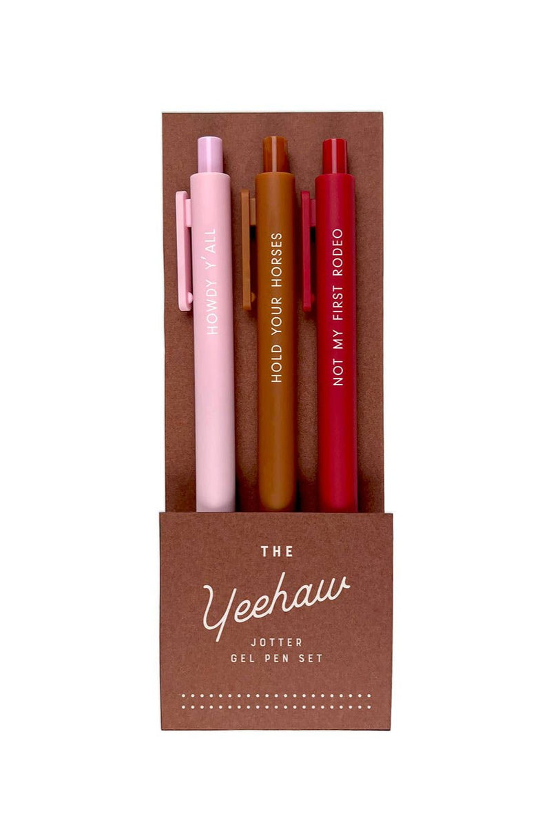 Yeehaw Jotter Gel Pen: Set of 3