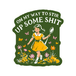 Swear Flower Nature Sh!t Vinyl Sticker
