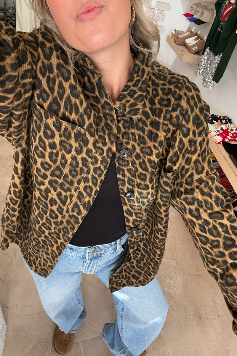 It Girl Leopard Jacket