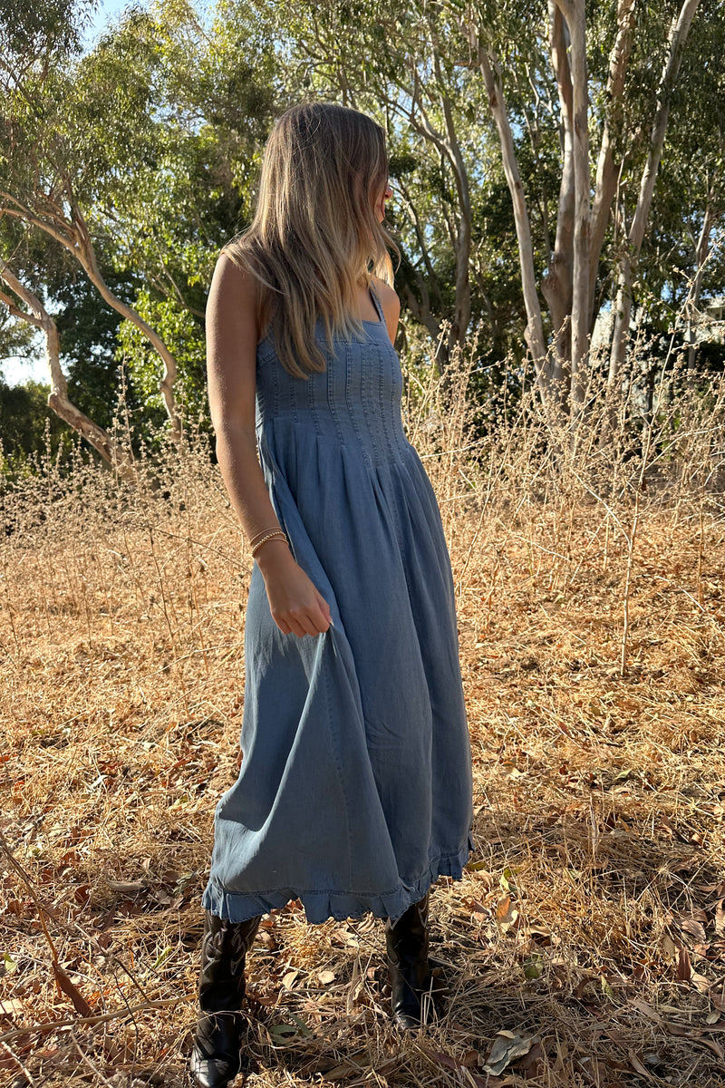 Out in the Fields Denim Dress