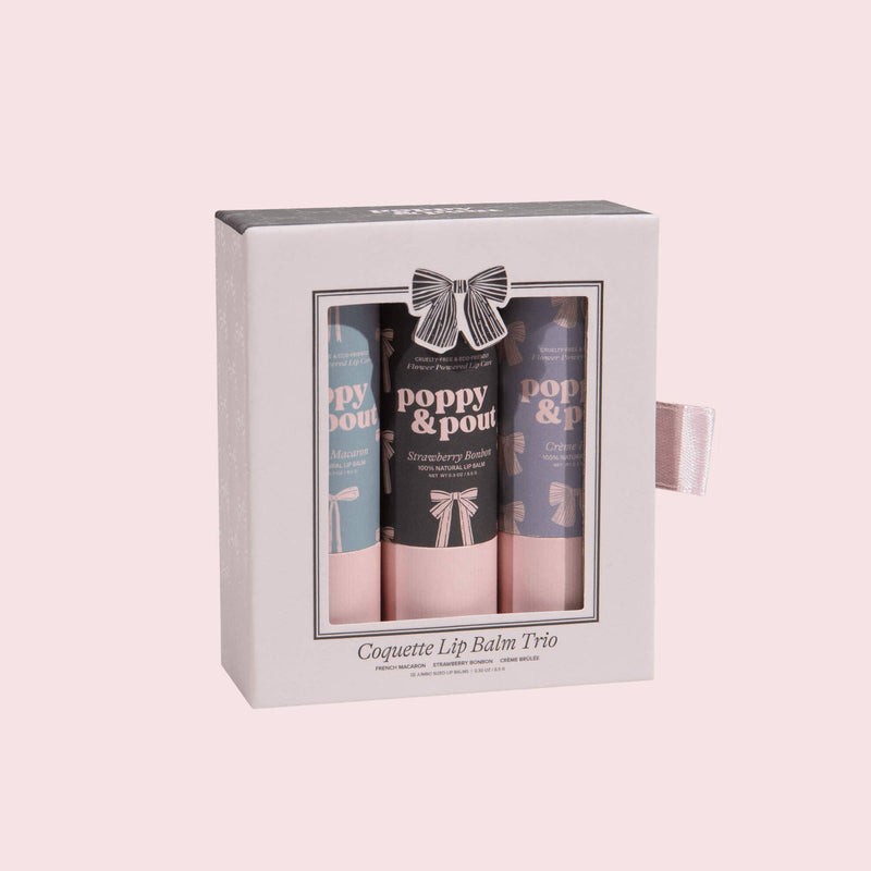Gift Set Lip Balm Trio Poppy & Pout
