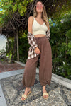 Tahiti Parachute Pants-Chocolate