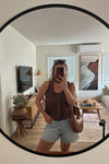 Farm Girl Top-Brown