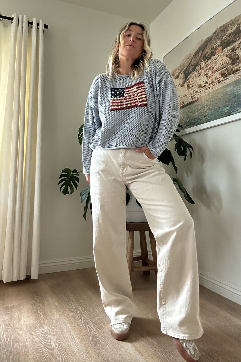 Rolla's Kate Baggie Jean-Off White