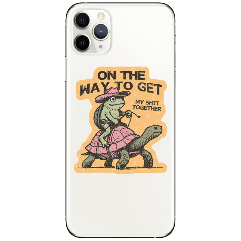 Frog Cowboy Turtle Vinyl Sticker