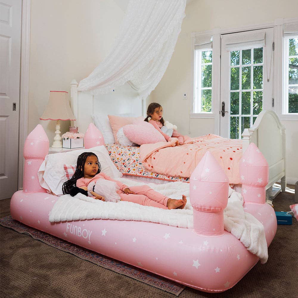 Pink Castle Sleepover Kids Air Mattress