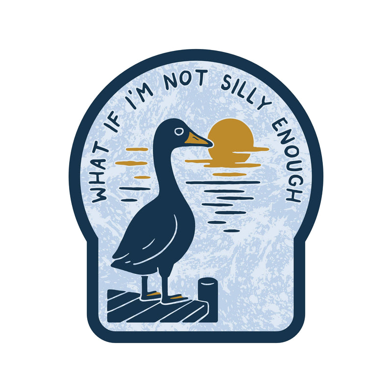 Silly Goose Funny Ironic Vinyl Sticker