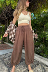 Tahiti Parachute Pants-Chocolate