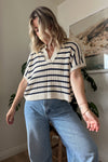 Harley Stripe Short Sleeve Knit