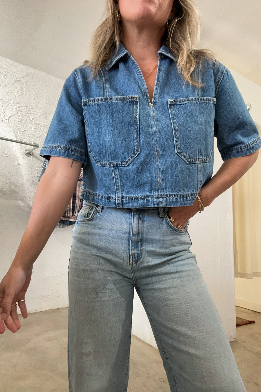 The Denim Darling Top