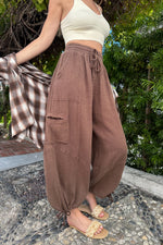 Tahiti Parachute Pants-Chocolate