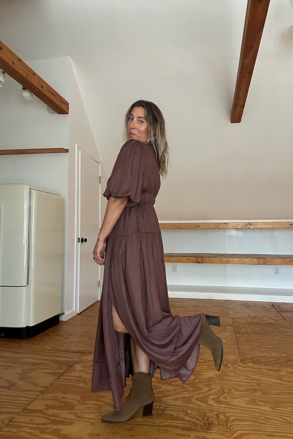 The Effortless Dress-Brown