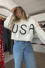 USA Sweater-Off White