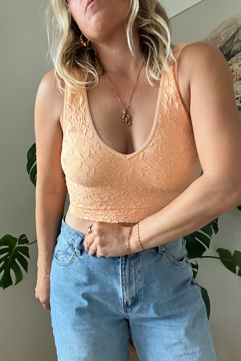 Lace V-neck Tank