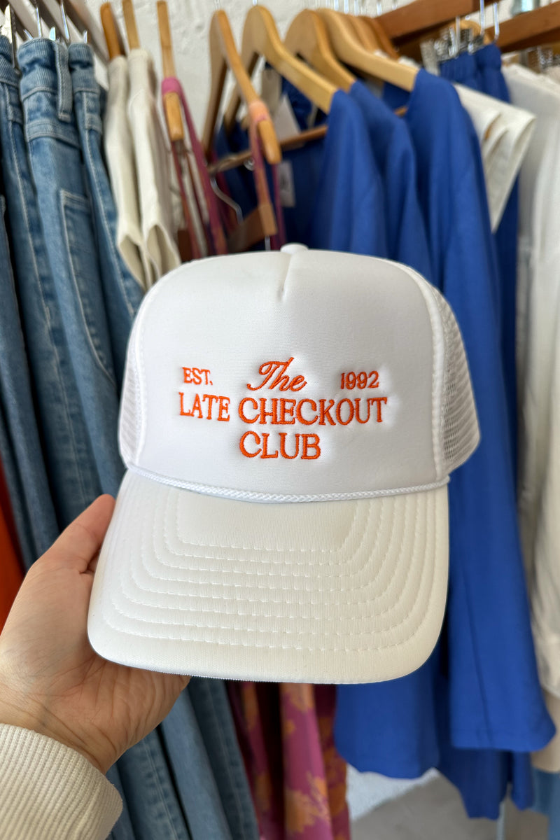 Late Check Out Trucker Hat