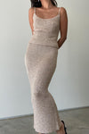 The Sparkle Knit Set-Tan