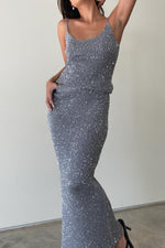 The Sparkle Knit Set-Grey