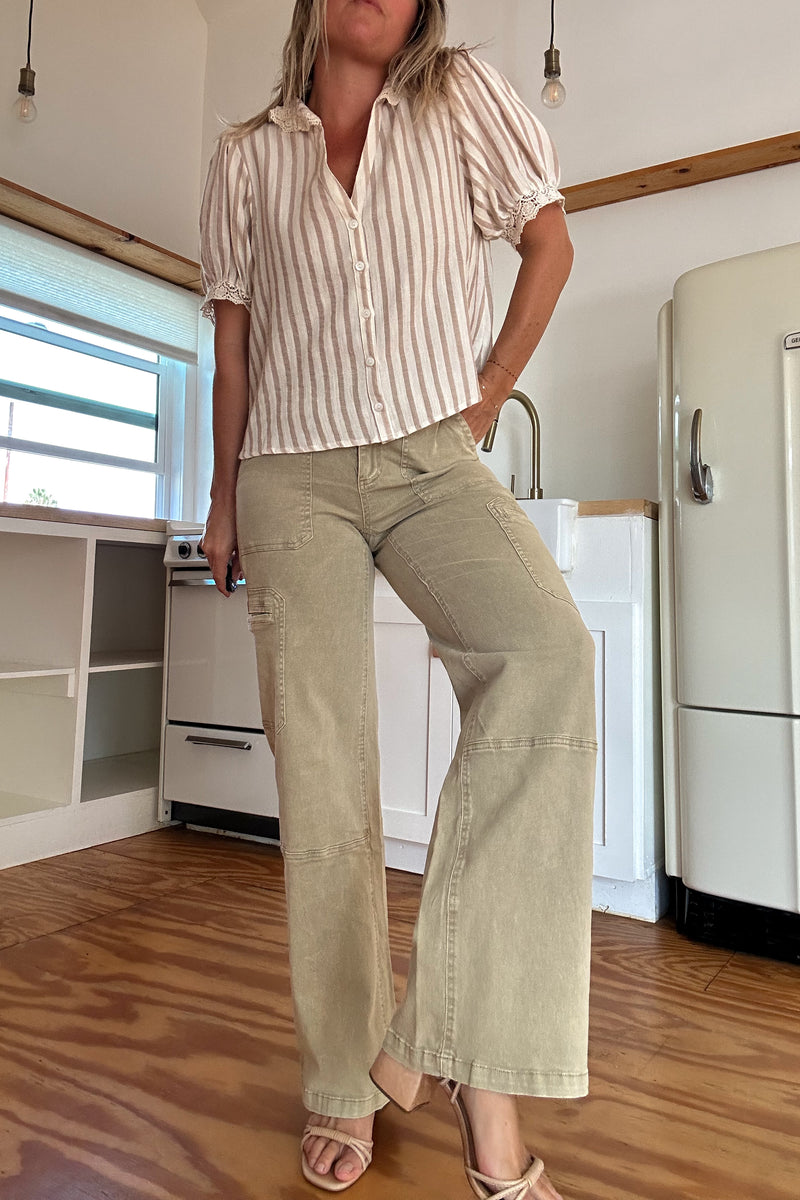 The Chloe Pant-Hazel Nut